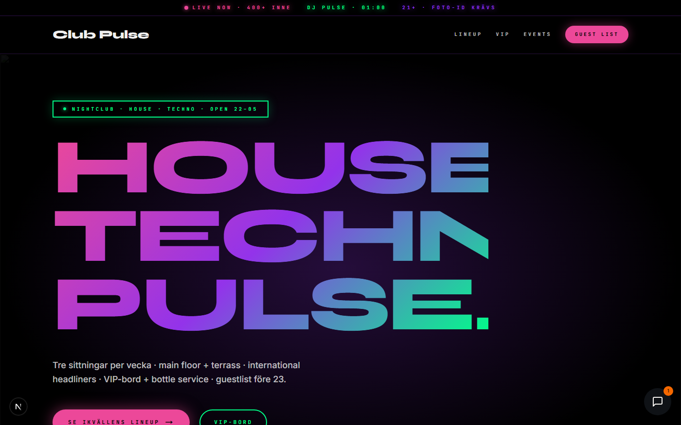Club Pulse preview