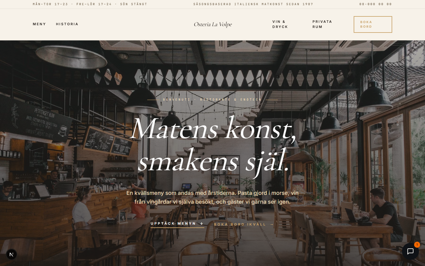 Osteria elegante preview