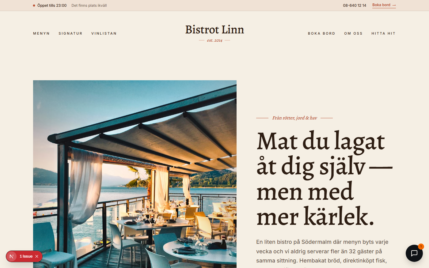 Bistro preview