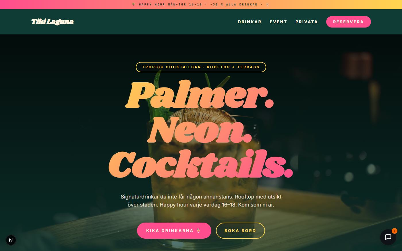 Tiki cocktailbar preview