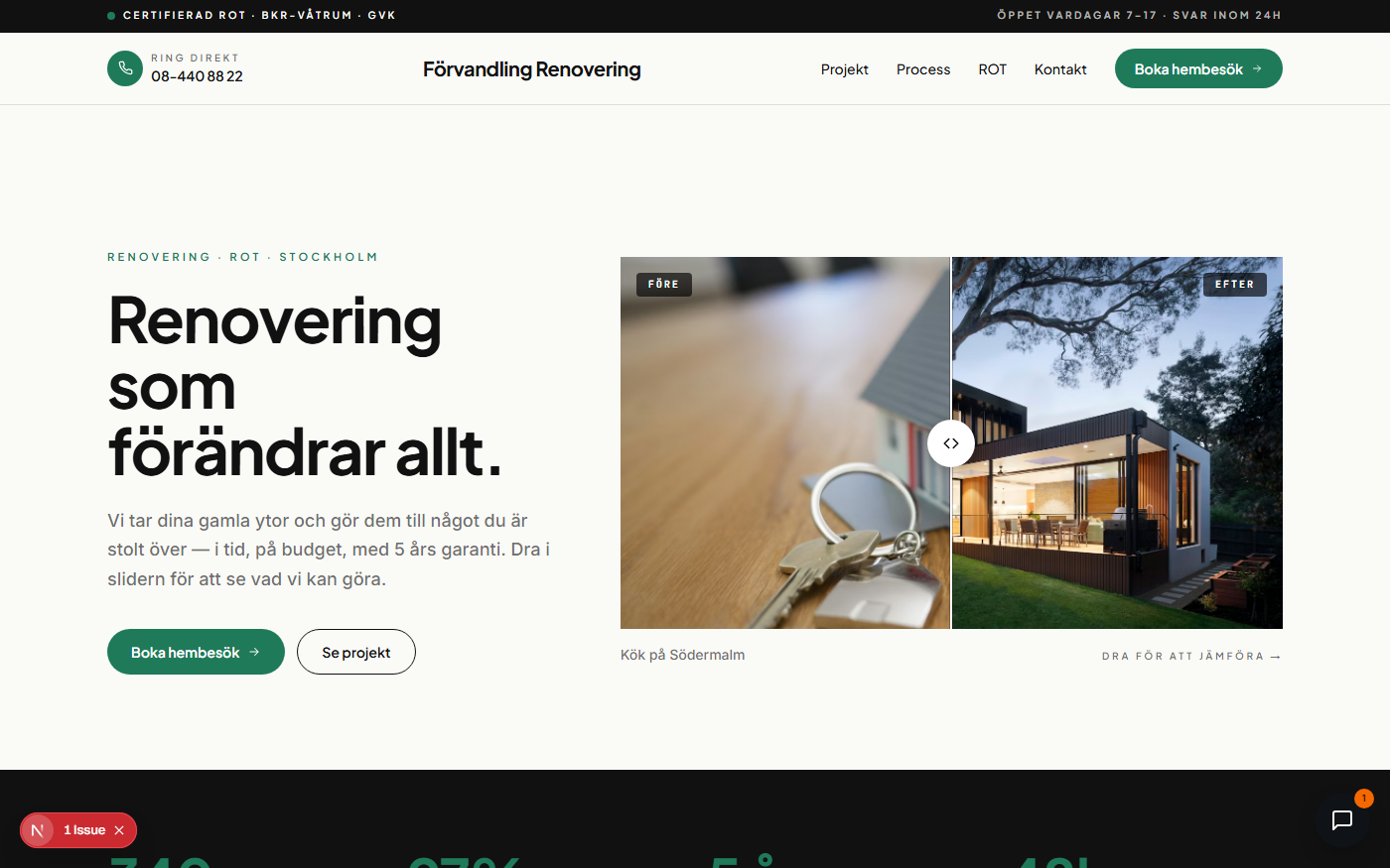 Renovering preview